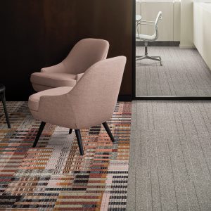 Social Fabric carpet tile in Spice
